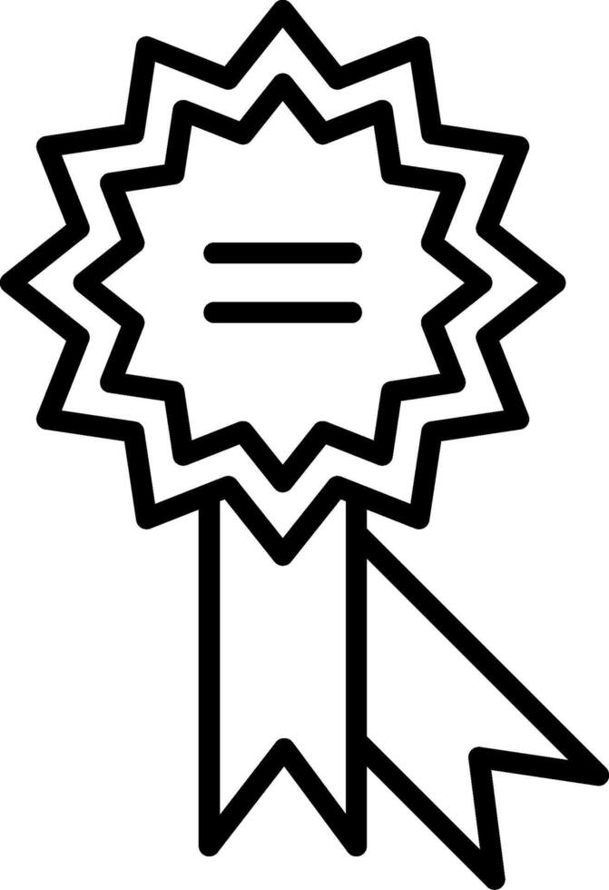 Medal Line Icon vector