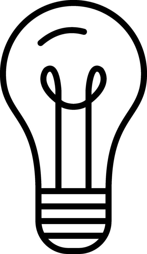 Light Bulb Line Icon vector