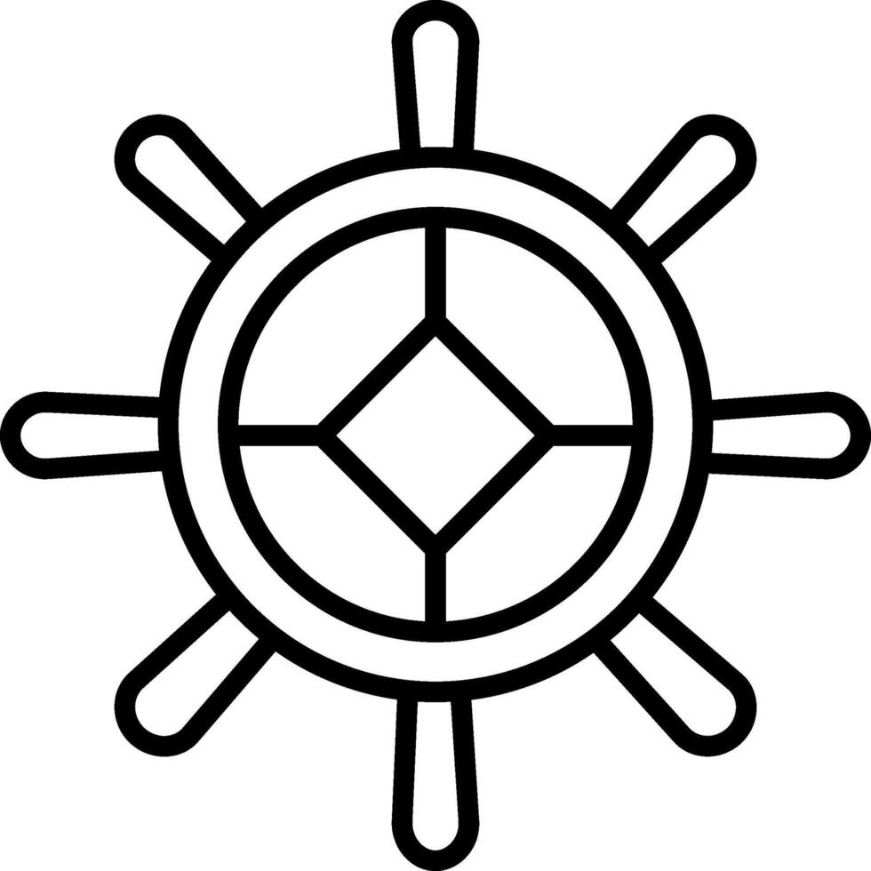Helm Line Icon vector