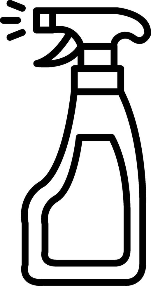 Window Cleaner Line Icon vector