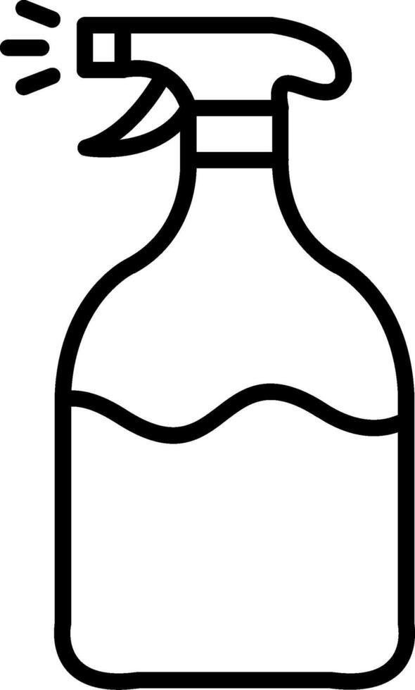 Spray Line Icon vector