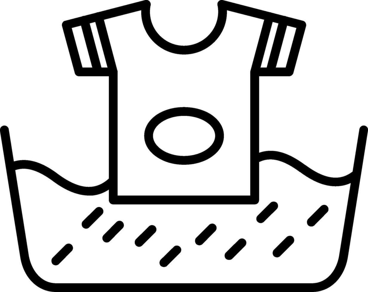 Wash Line Icon vector