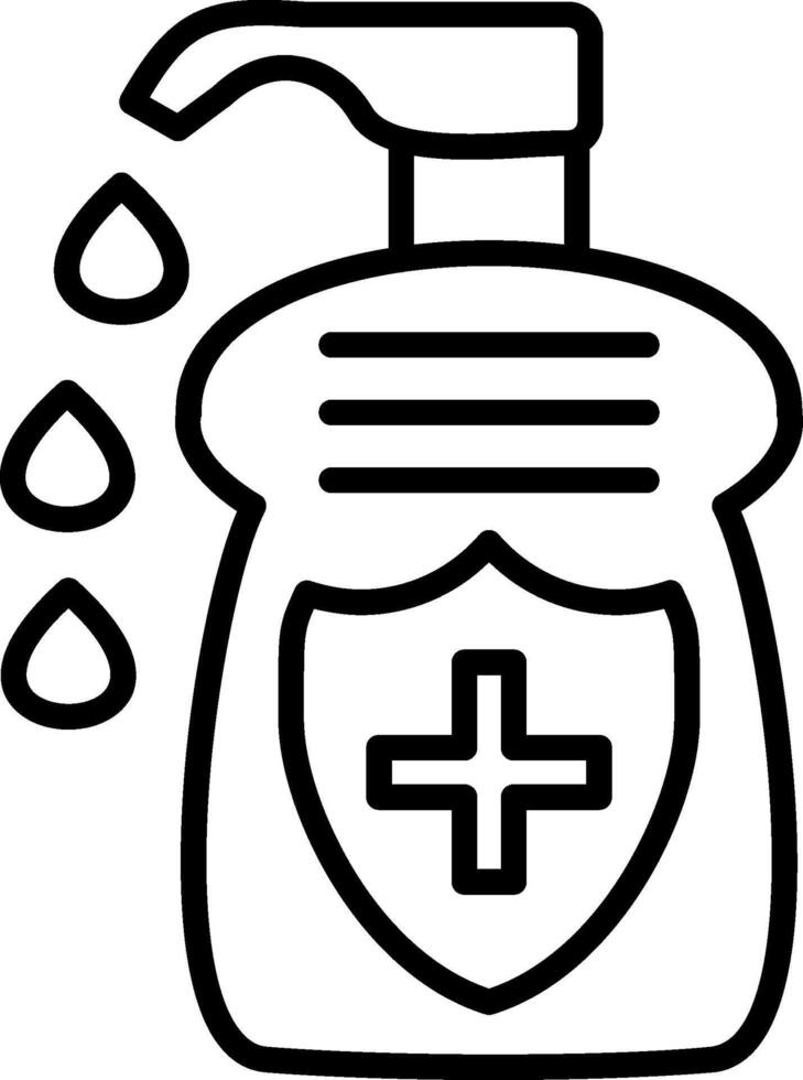 Lotion Line Icon vector