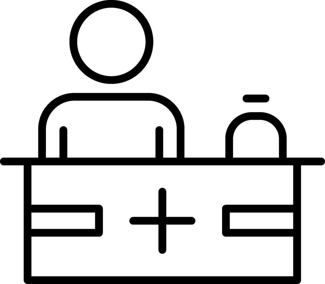 Reception Line Icon vector