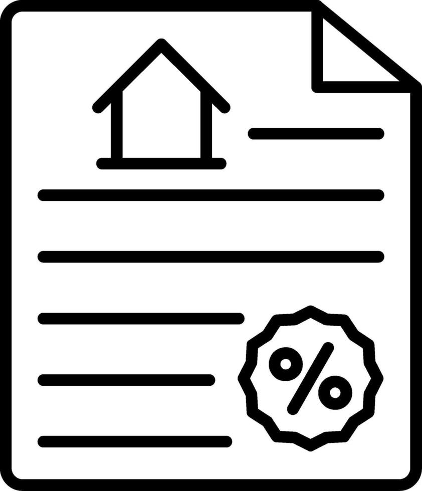 Contract Line Icon vector