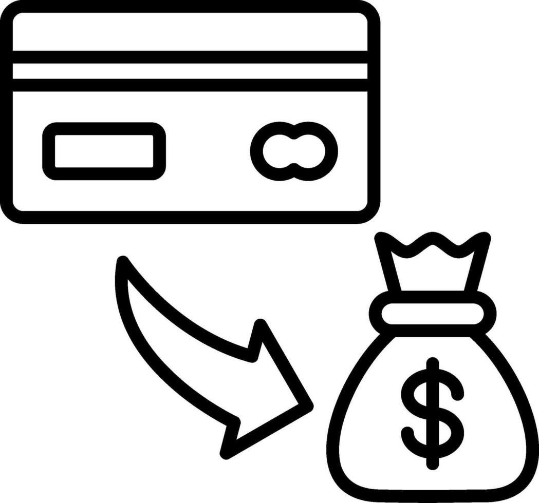 Credit Line Icon vector