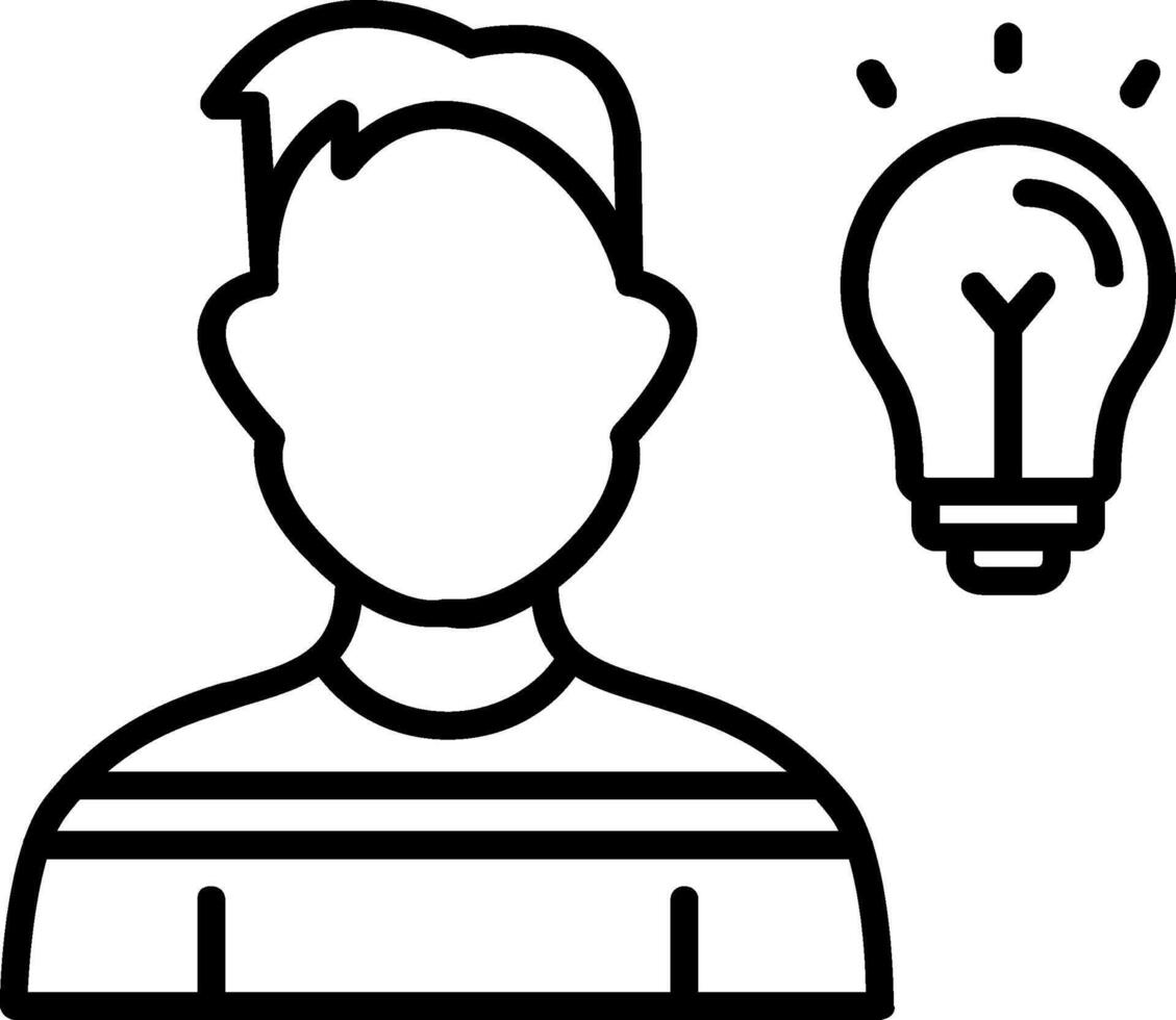 Graphic Designer Line Icon vector