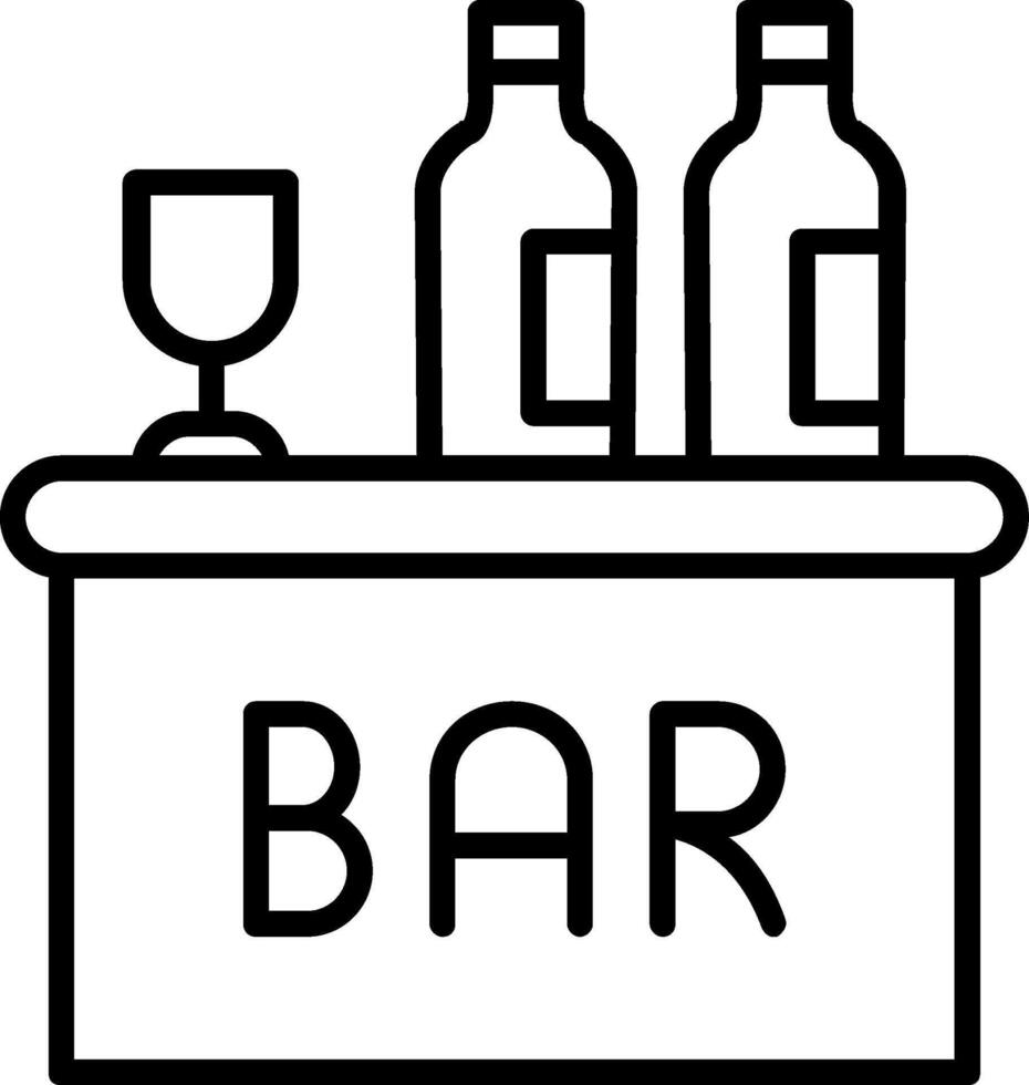 Bar Line Icon vector