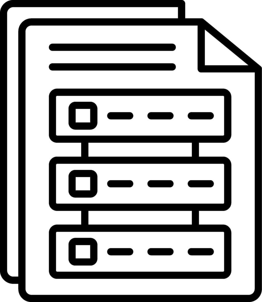 Data File Line Icon 43259706 Vector Art at Vecteezy