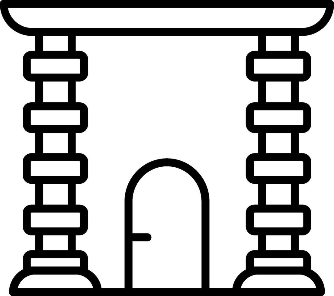 Archway Line Icon vector