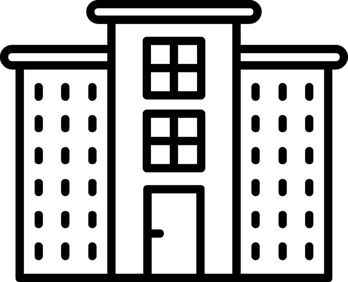 Apartment Line Icon vector