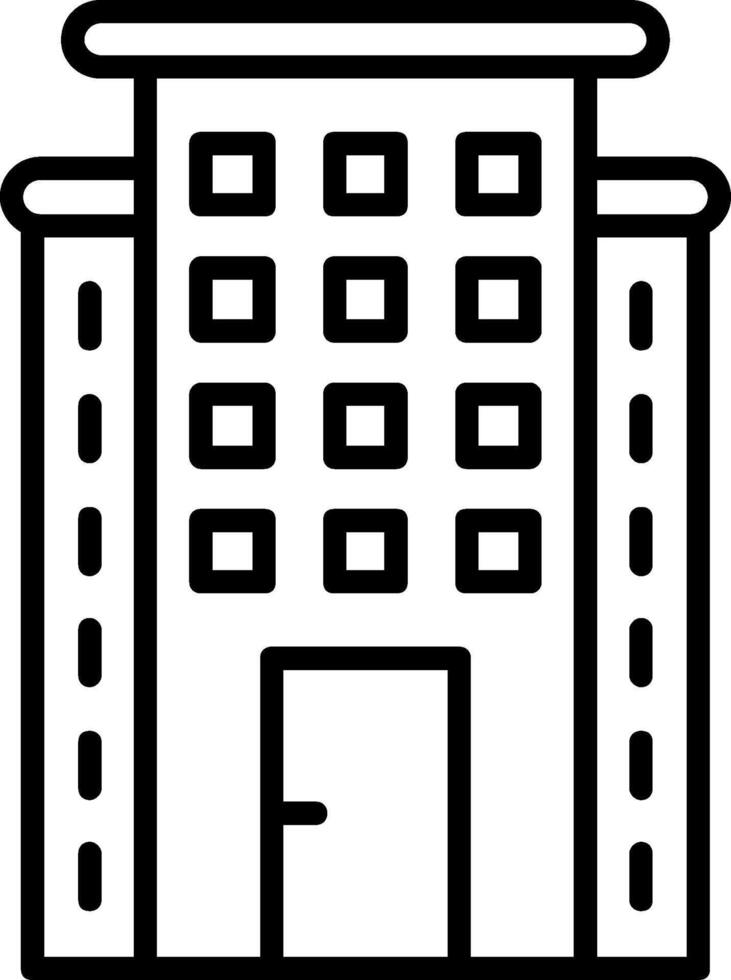 Skyscraper Line Icon vector