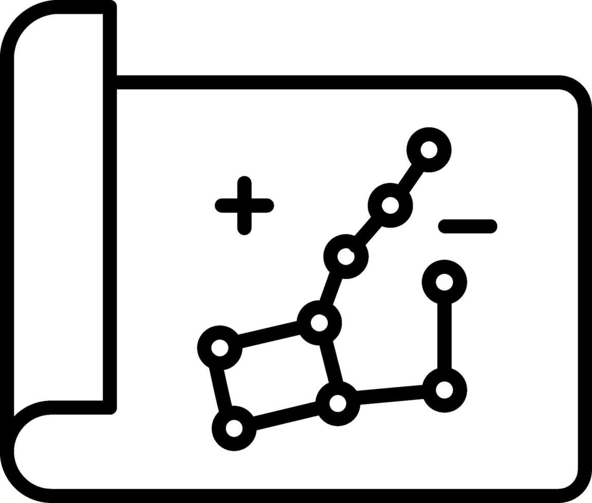 icono de línea de constelación vector