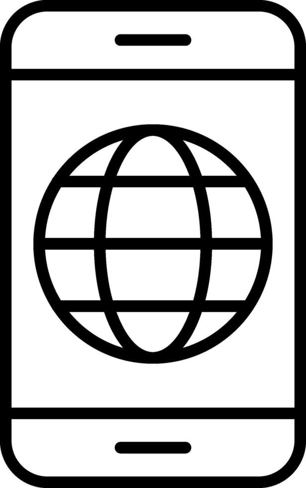 News Feed Line Icon vector