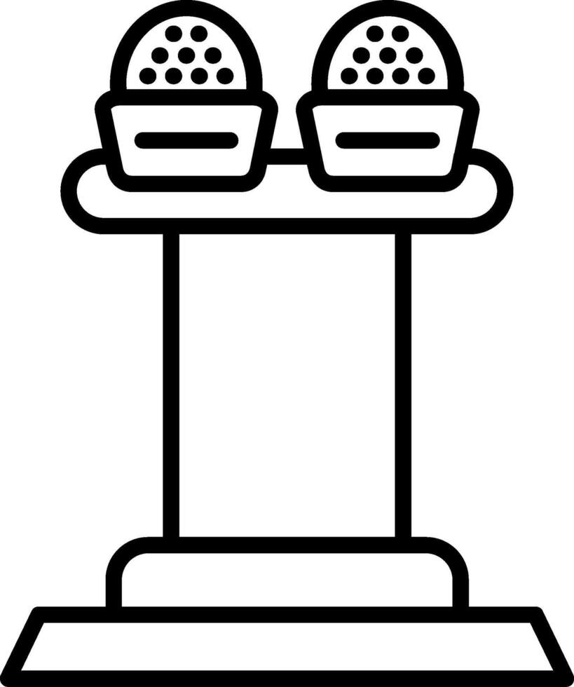 Press Release Line Icon vector