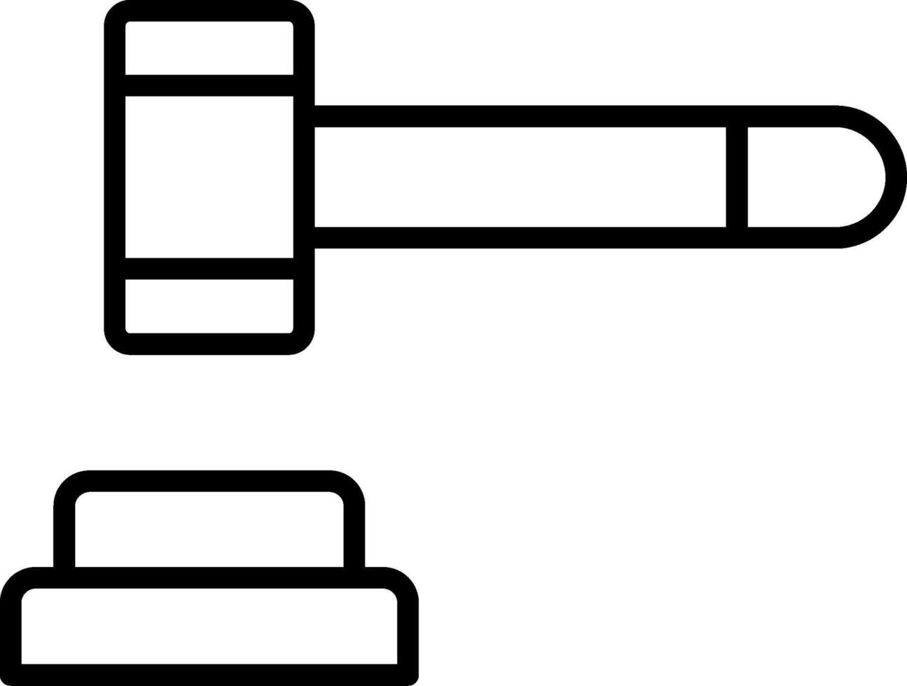Mallet Line Icon vector