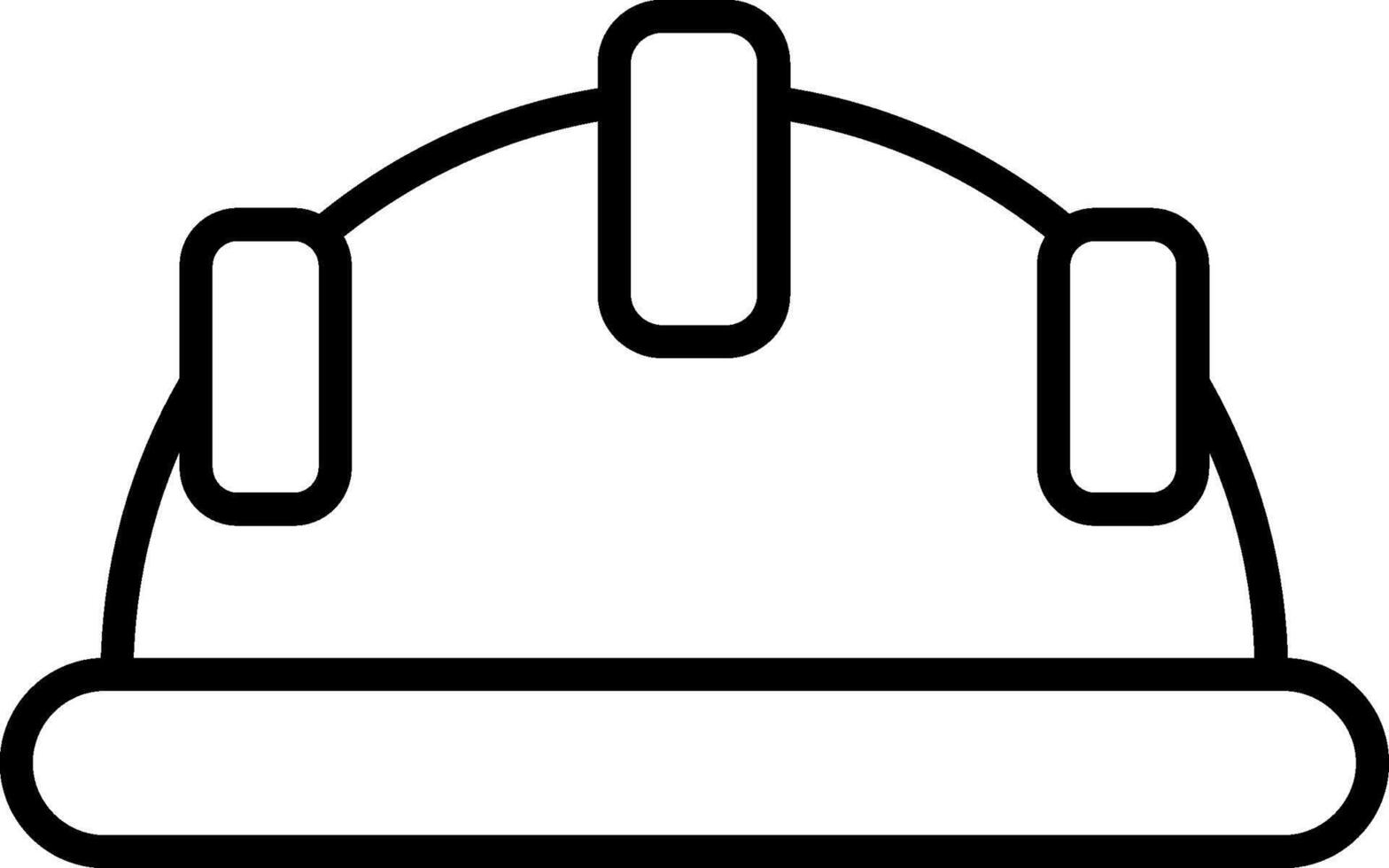 Hard Hat Line Icon vector