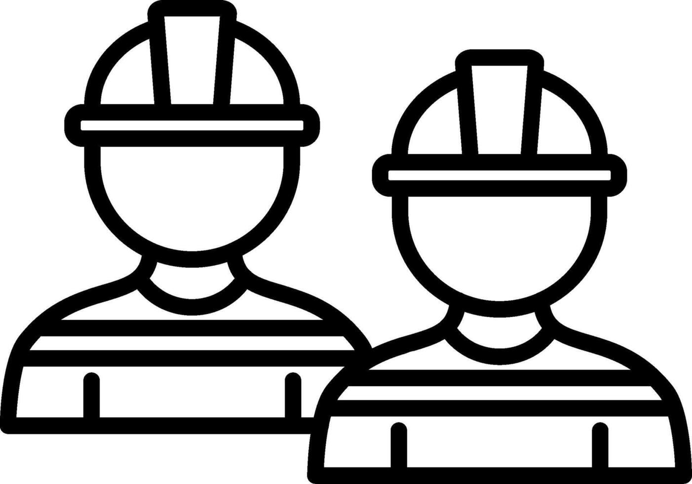 Engineering Team Line Icon vector