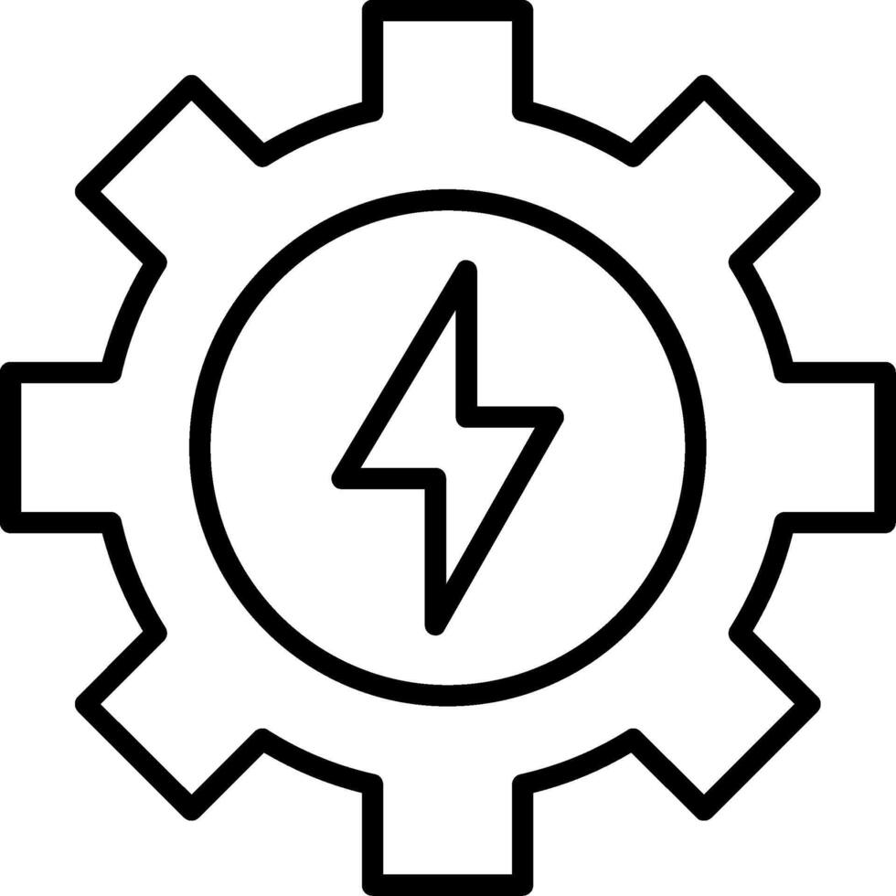 Gear Line Icon vector