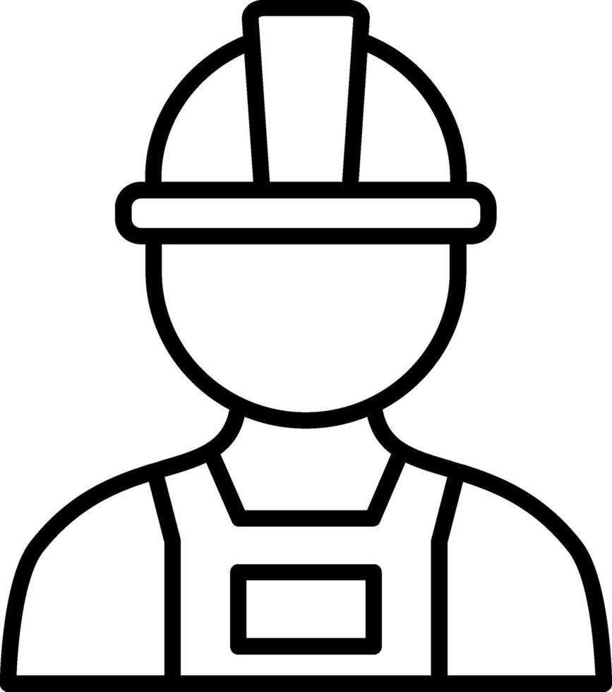 Electrician Line Icon vector