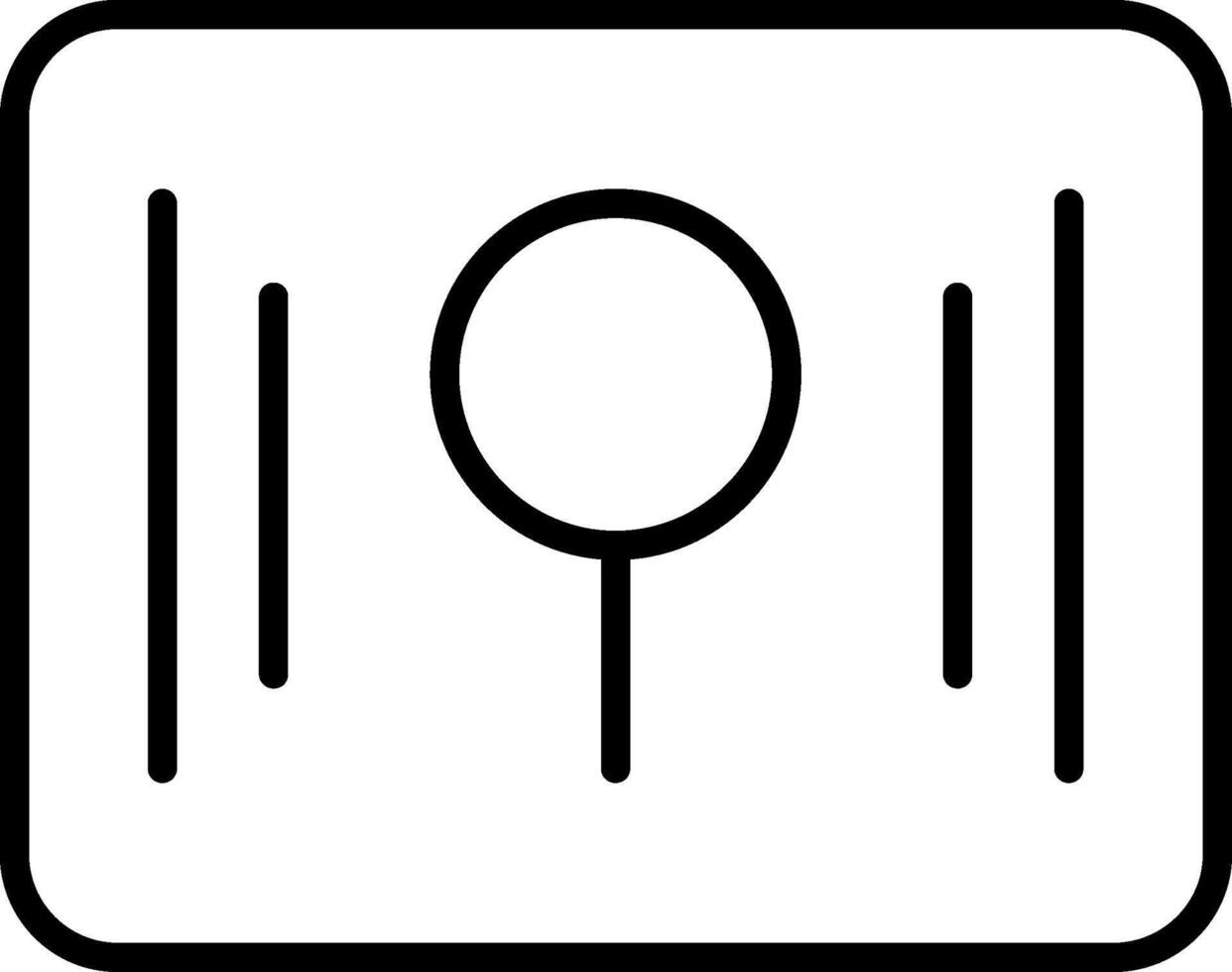 Key Hole Line Icon vector