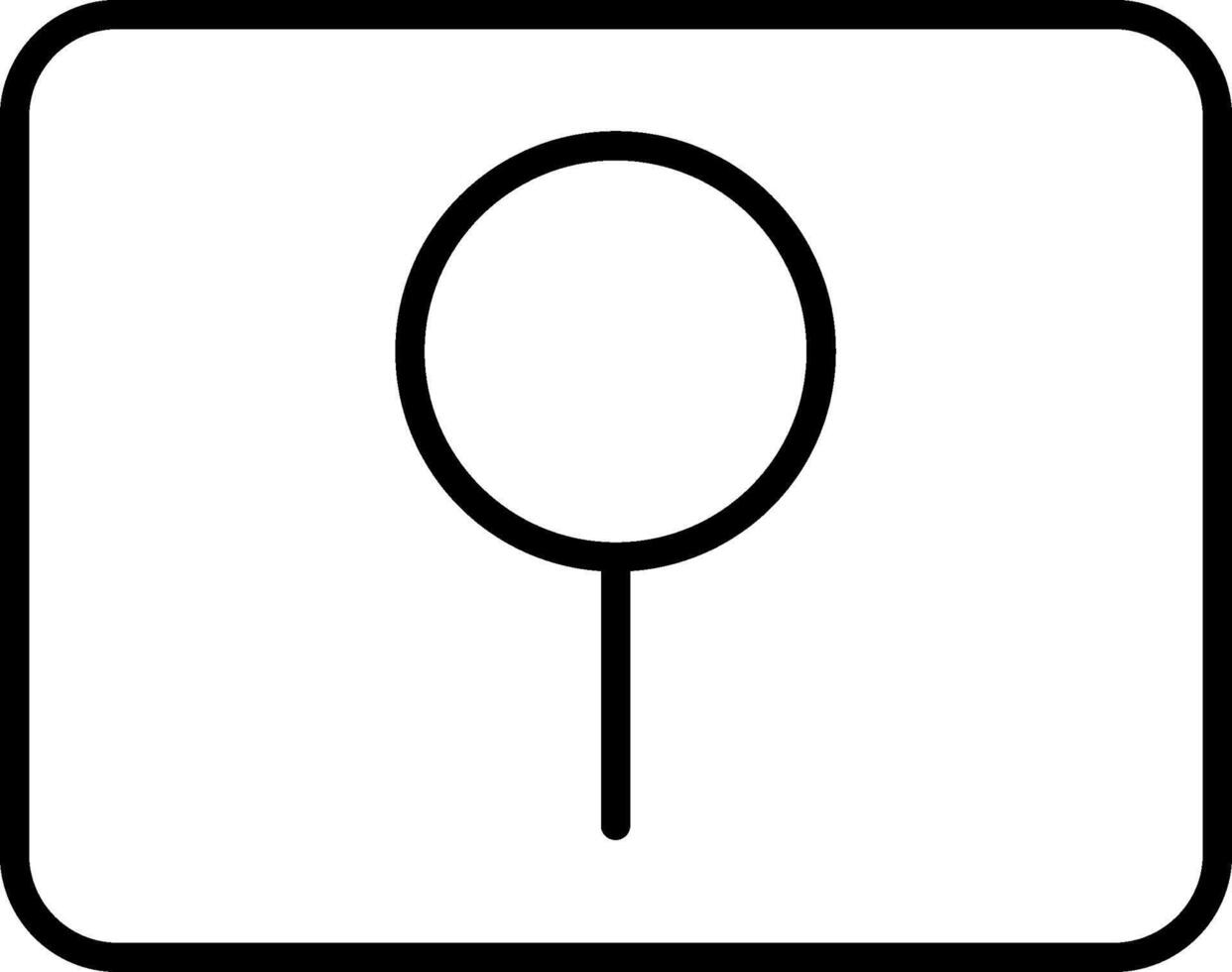 Key Hole Line Icon vector