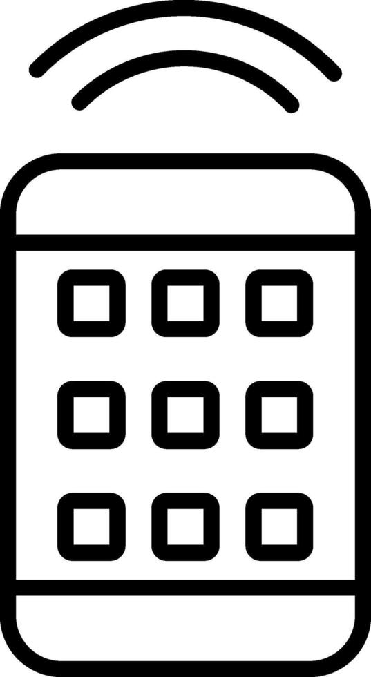 Remote Control Line Icon vector