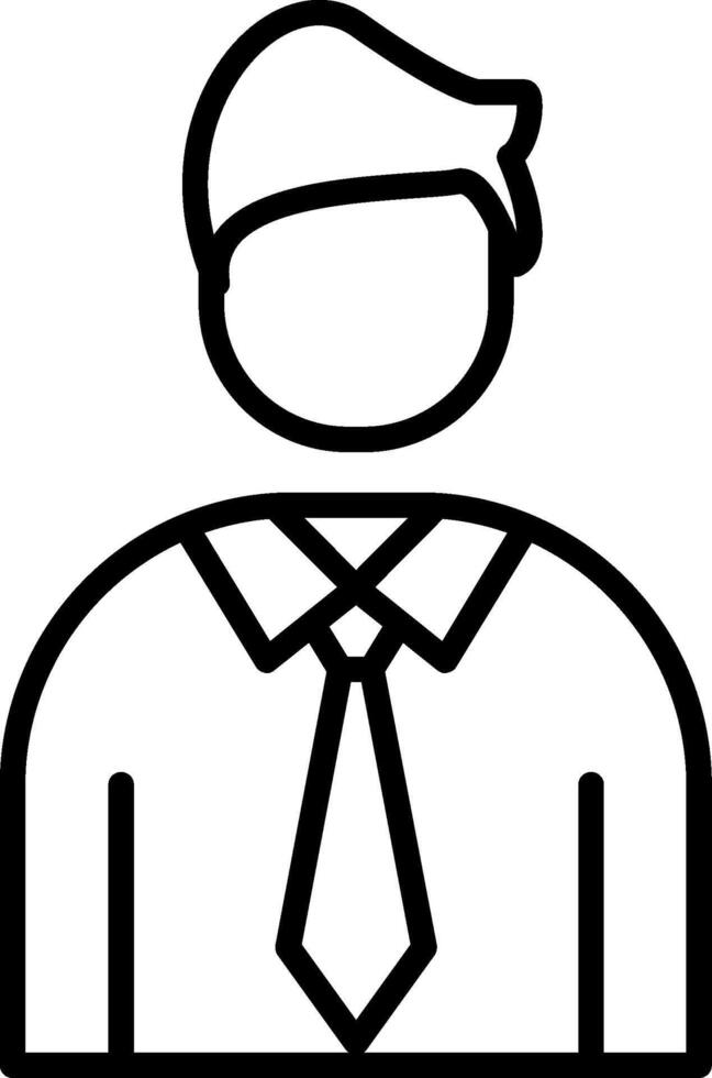 Employee Line Icon vector