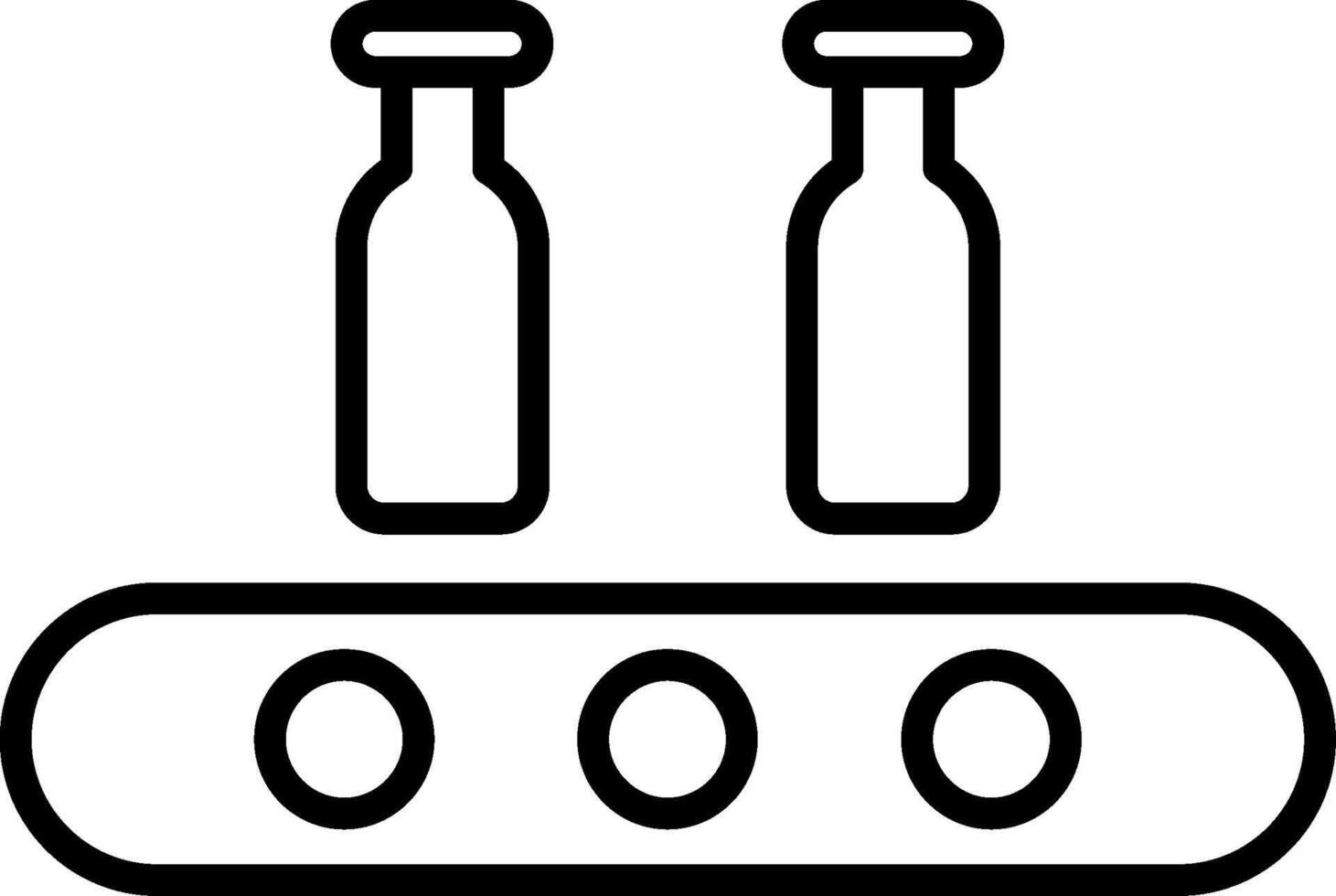 Assembly Line Line Icon vector
