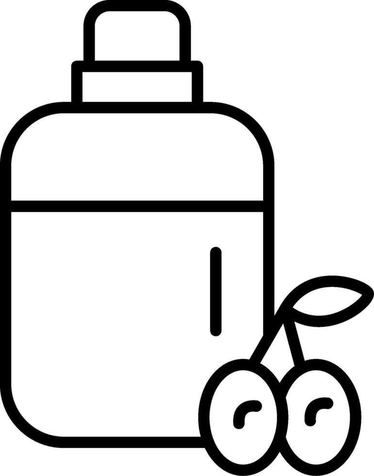 Olive Oil Line Icon vector