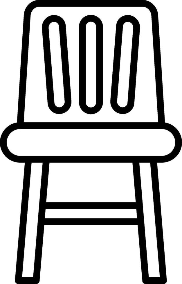 High Chair Line Icon vector