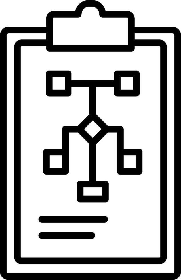 Business Plan Line Icon vector