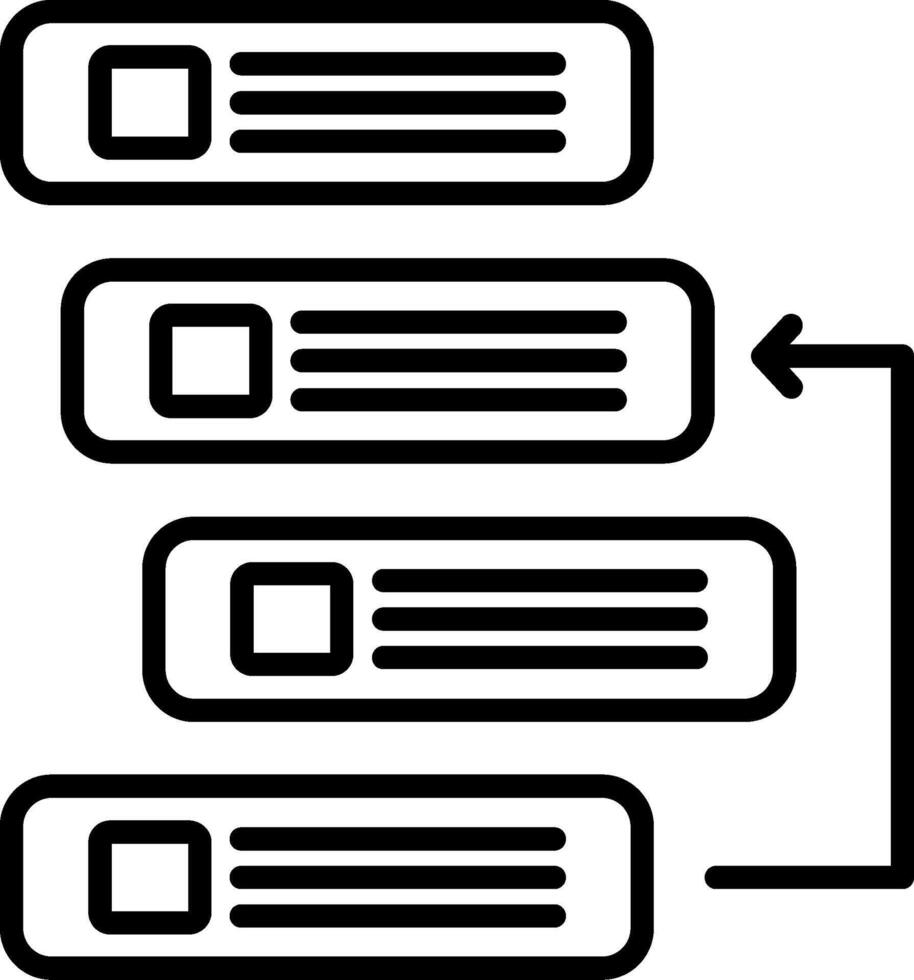 Backlog Line Icon vector