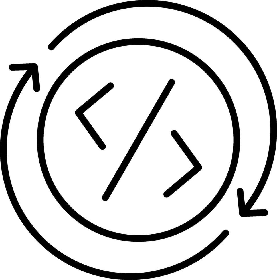 Development Line Icon vector