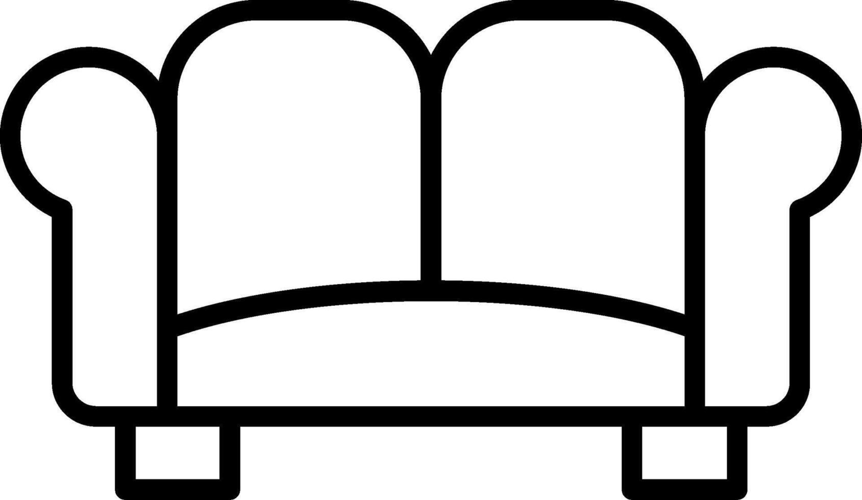 Sofa Line Icon vector