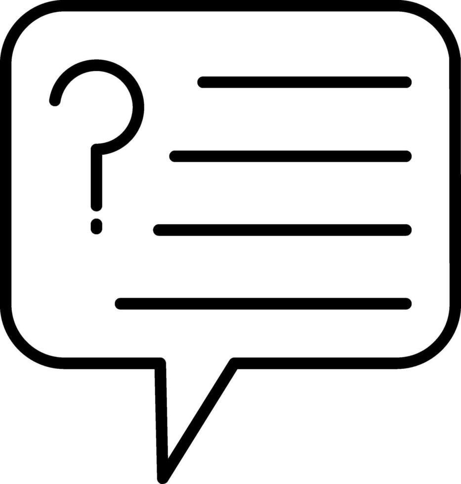 Advice Line Icon vector