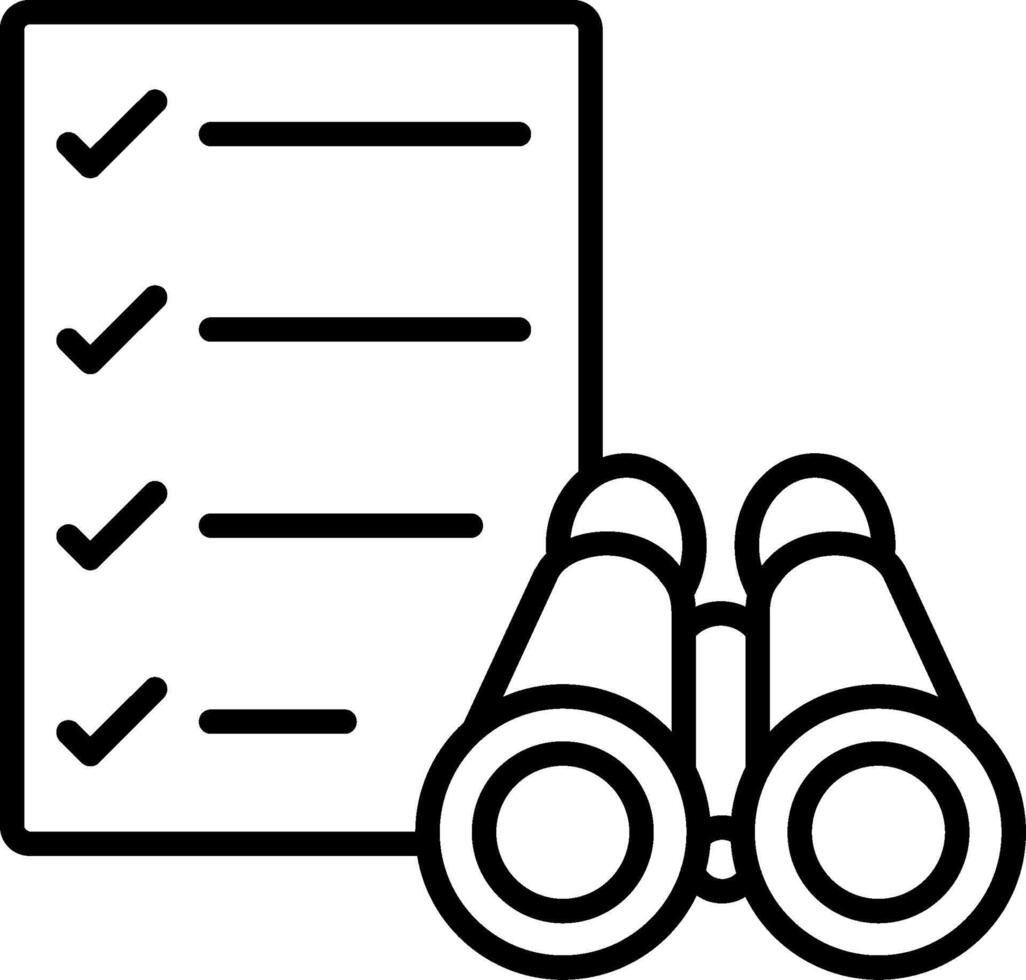 Scope Line Icon vector