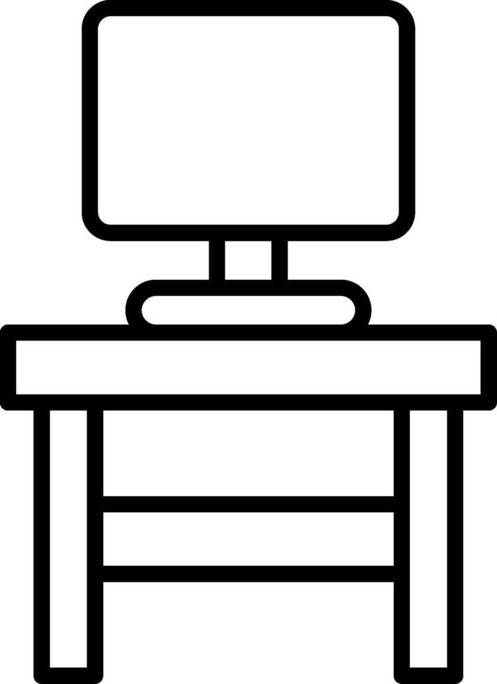 Stand Line Icon vector