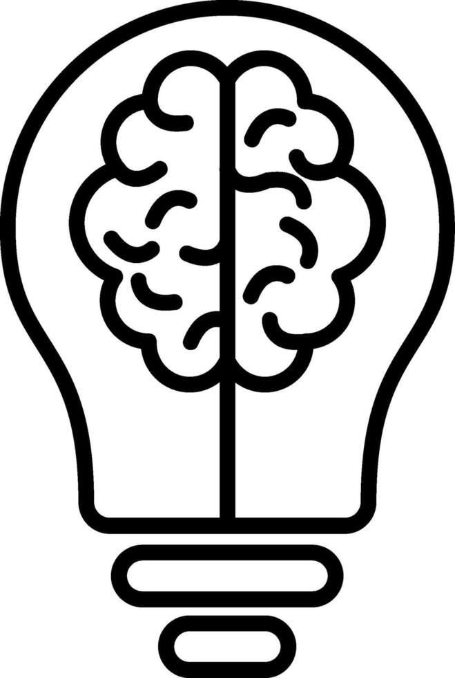 Brainstorm Line Icon vector