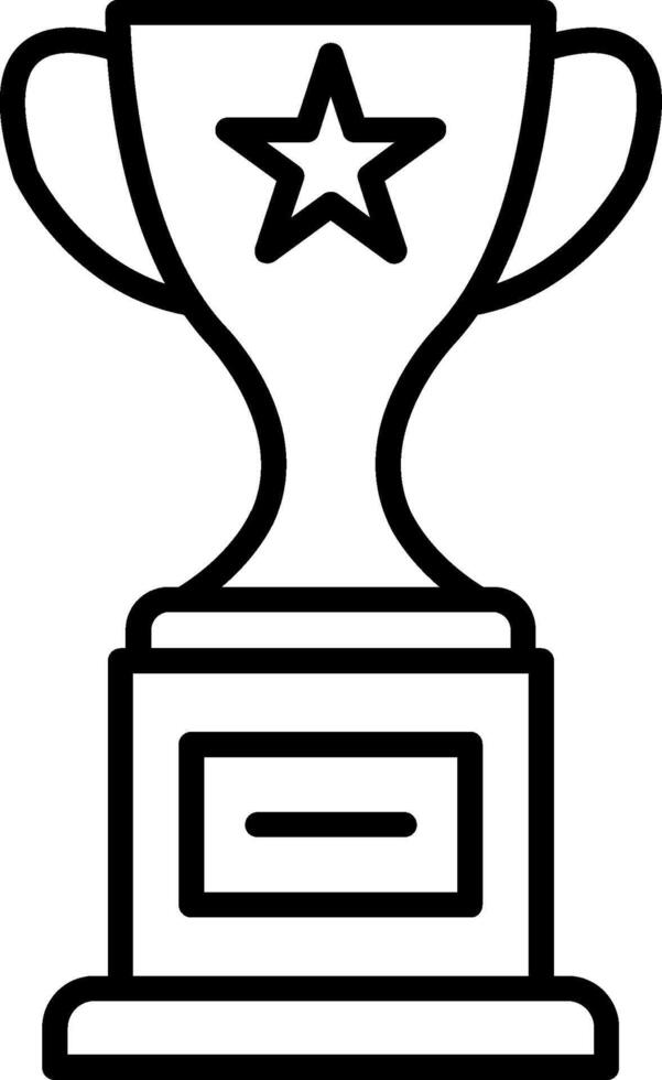 icono de línea de premio vector