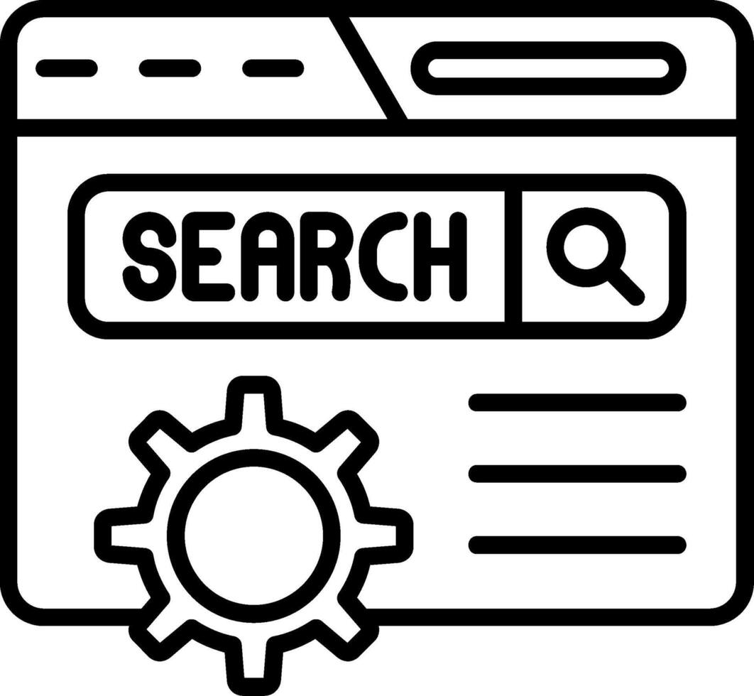 Web Line Icon vector