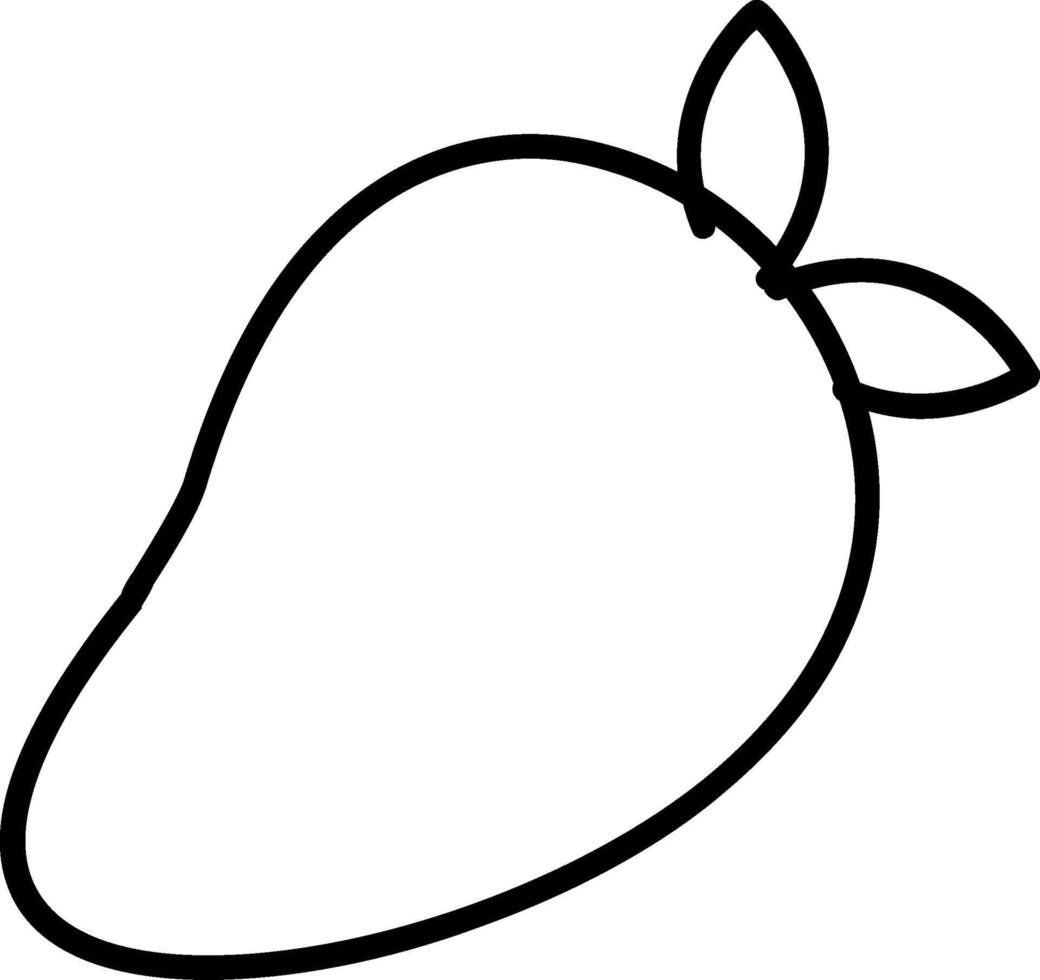 icono de línea de mango vector