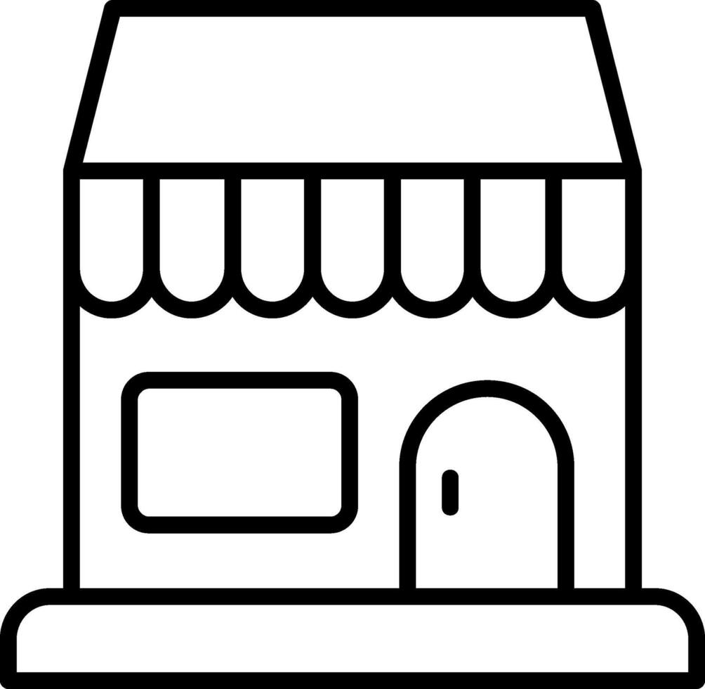 Shop Line Icon vector
