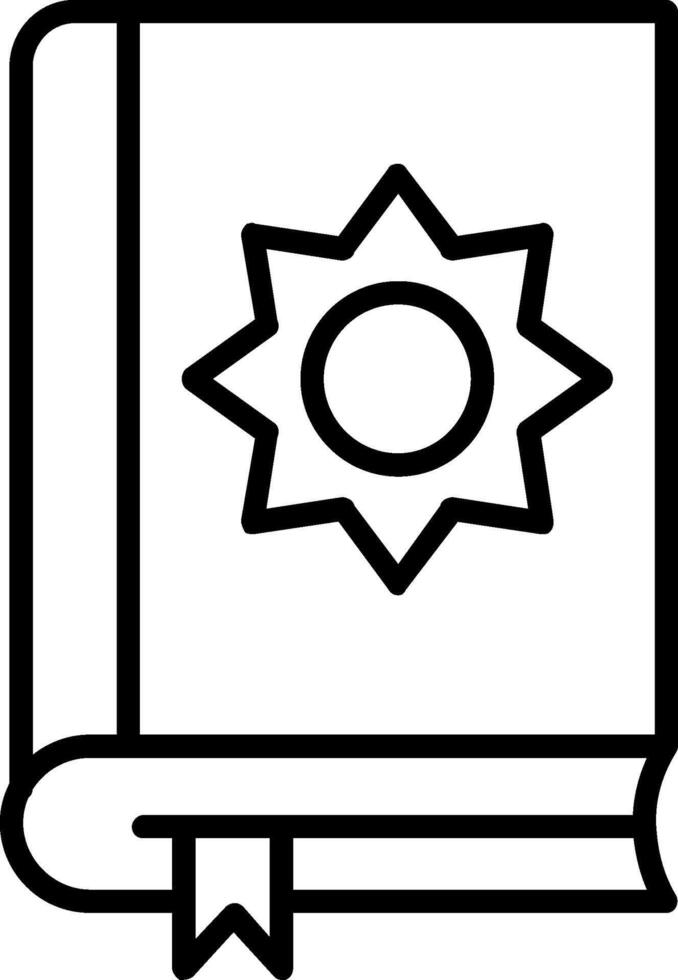 Holy Book Line Icon vector