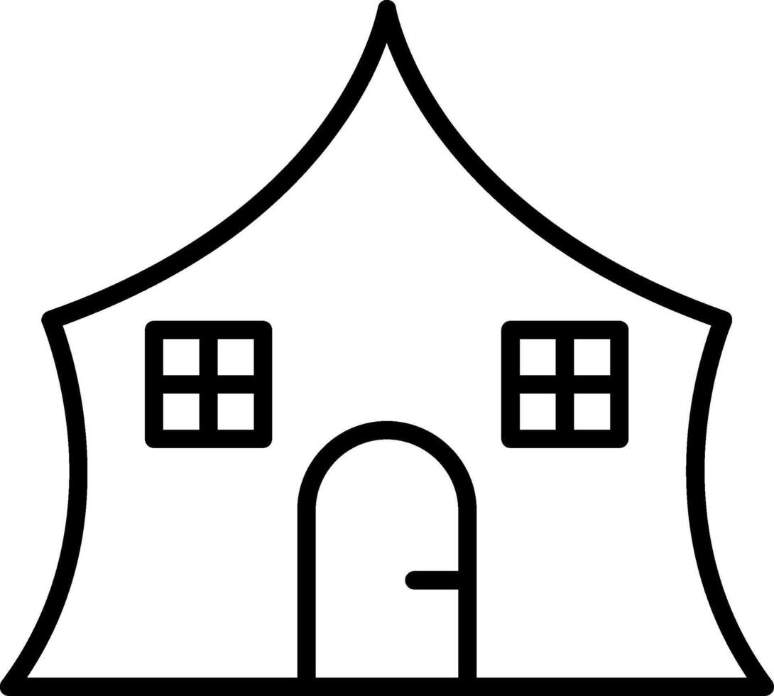 Camping Line Icon vector