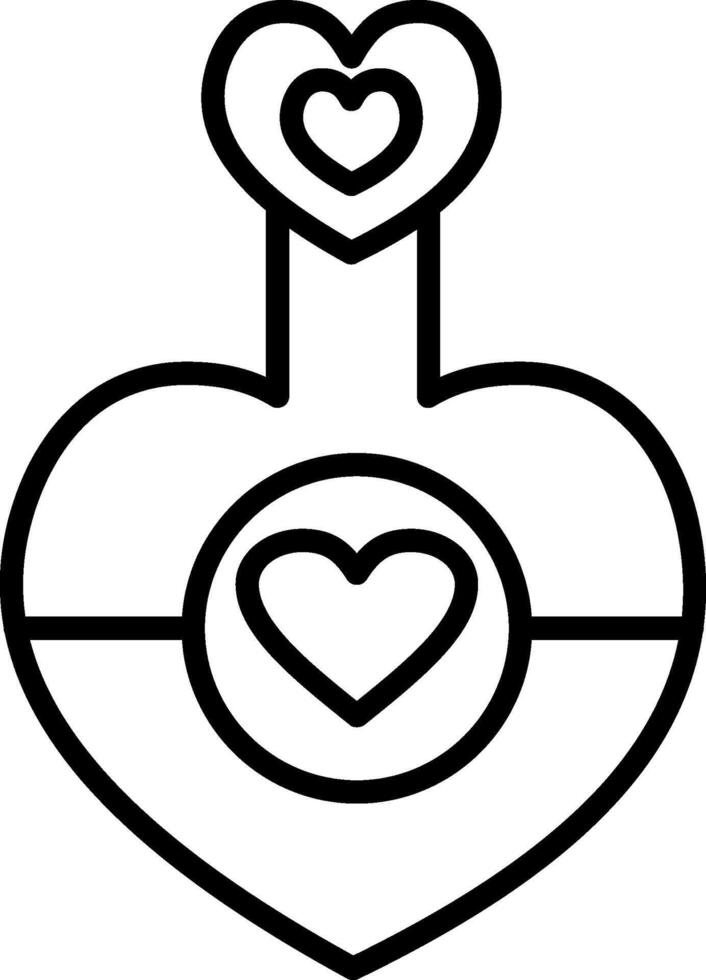 Love Potion Line Icon vector