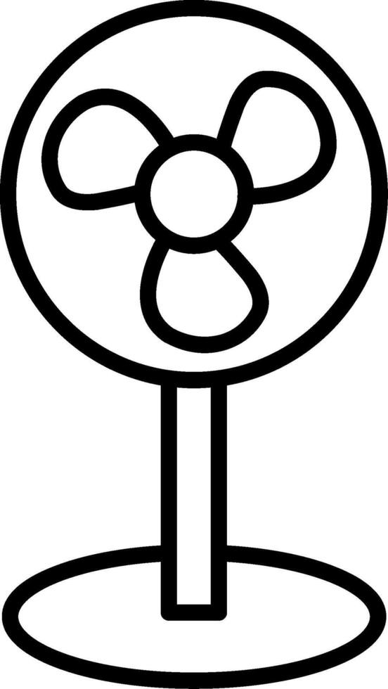 Fan Line Icon vector