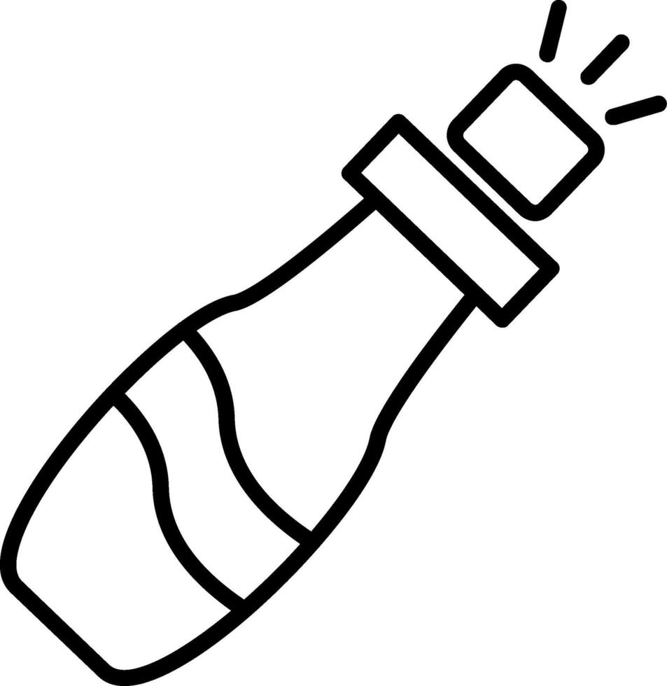 Champagne Line Icon vector
