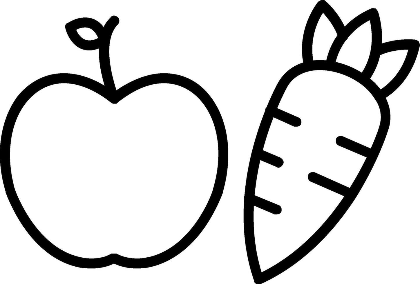 Healthy Eating Line Icon vector