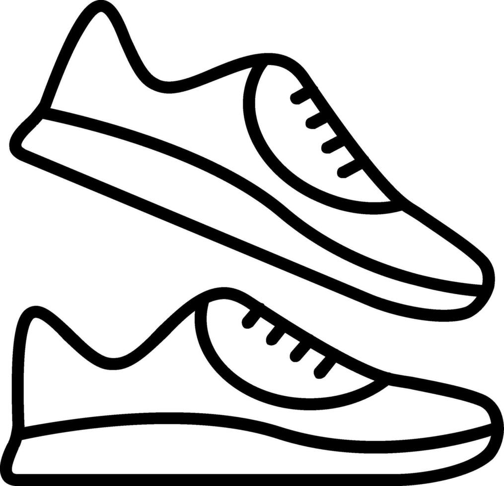 Jogger Line Icon vector